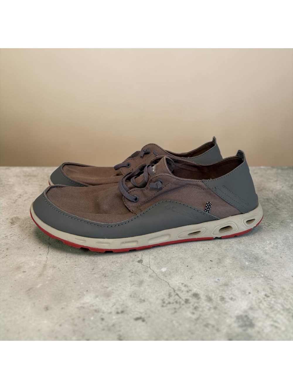 Columbia PFG Mens Bahama Vent Water Shoes Size 14 Grey BM2658-023 Slip On Boat